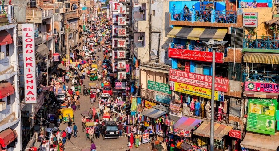Busy Streets of Chandni Chowk Delhi VVikram Singh Meesho Seller course in delhi